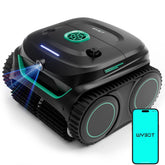 WYBOT vista frontal del robot mostrando su diseño compacto y durable