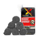 Xcluder empaque frontal mostrando 6 rollos y dimensiones para protección inmediata