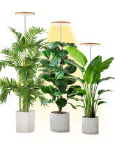 yadoker vista frontal de la lámpara de cultivo mostrando panel LED y diseño compacto, mejora la luz interior