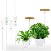 yadoker lámpara frontal con base de bambú para decoración y estabilidad