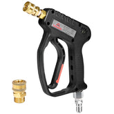YAMATIC pistola vista frontal mostrando cuerpo robusto y comodidad