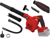 YAWV soplador frontal mostrando el diseño y compatibilidad Milwaukee M18, mayor eficiencia