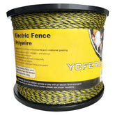 YCFERESY bobina frontal del polywire 5050 ft mostrando longitud y embalaje, resistencia