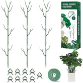 Yhtpouqe paquete frontal con 9 estacas para soporte de plantas, solución versátil