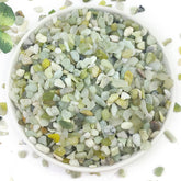 YISZM bolsa frontal mostrando 5 lb de piedras jade, apariencia limpia y profesional