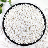 YISZM bolsa frontal de 5 lb mostrando piedras blancas y almacenamiento seguro