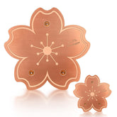 Yncotte disco de cobre frontal mostrando diseño floral y beneficio de agua limpia