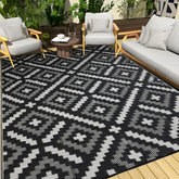 YONILE alfombra exterior frontal mostrando diseño y beneficio limpieza fácil