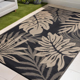 YONILE alfombra exterior frontal mostrando patrón y colores resistentes