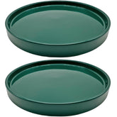 Yukfona plato cerámica frontal mostrando color verde y protección