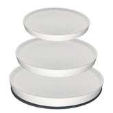 Yukfona plato frontal de cerámica blanco mostrando acabado y forma, protege superficies