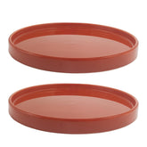 Yukfona plato frontal terracota mostrando acabado vidriado y protección
