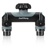 ZaakWang vista frontal del divisor con dos salidas y beneficio de control