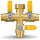 ZaakWang vista frontal del conector 3/4" con ajuste seguro y duradero