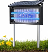 ZBNMY vista frontal del Solar Bug Zapper con diseño y beneficio de control eficaz