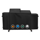 ZBXFCSH funda frontal mostrando ajuste protector para Pit Boss Charleston 1020