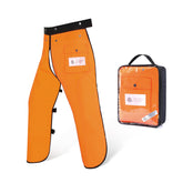 ZELARMAN delantal frontal mostrando cobertura y protección efectiva