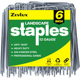 Zevlux paquete frontal de 100 grapas galvanizadas, solución duradera