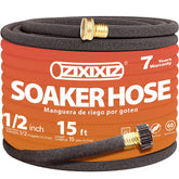 Zixixiz manguera empapadora frontal mostrando longitud y disposición, ahorro de agua