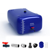 ZSLTLDU depósito frontal azul resistente para almacenamiento grande