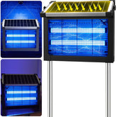 Zwiran frontal de la lámpara solar mostrando diseño y protección segura