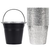ZWYSLFCY cubo negro frontal mostrando diseño galvanizado y protección duradera