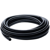 ZY-hosetube vista frontal del rollo muestra longitud y color negro, útil para riego