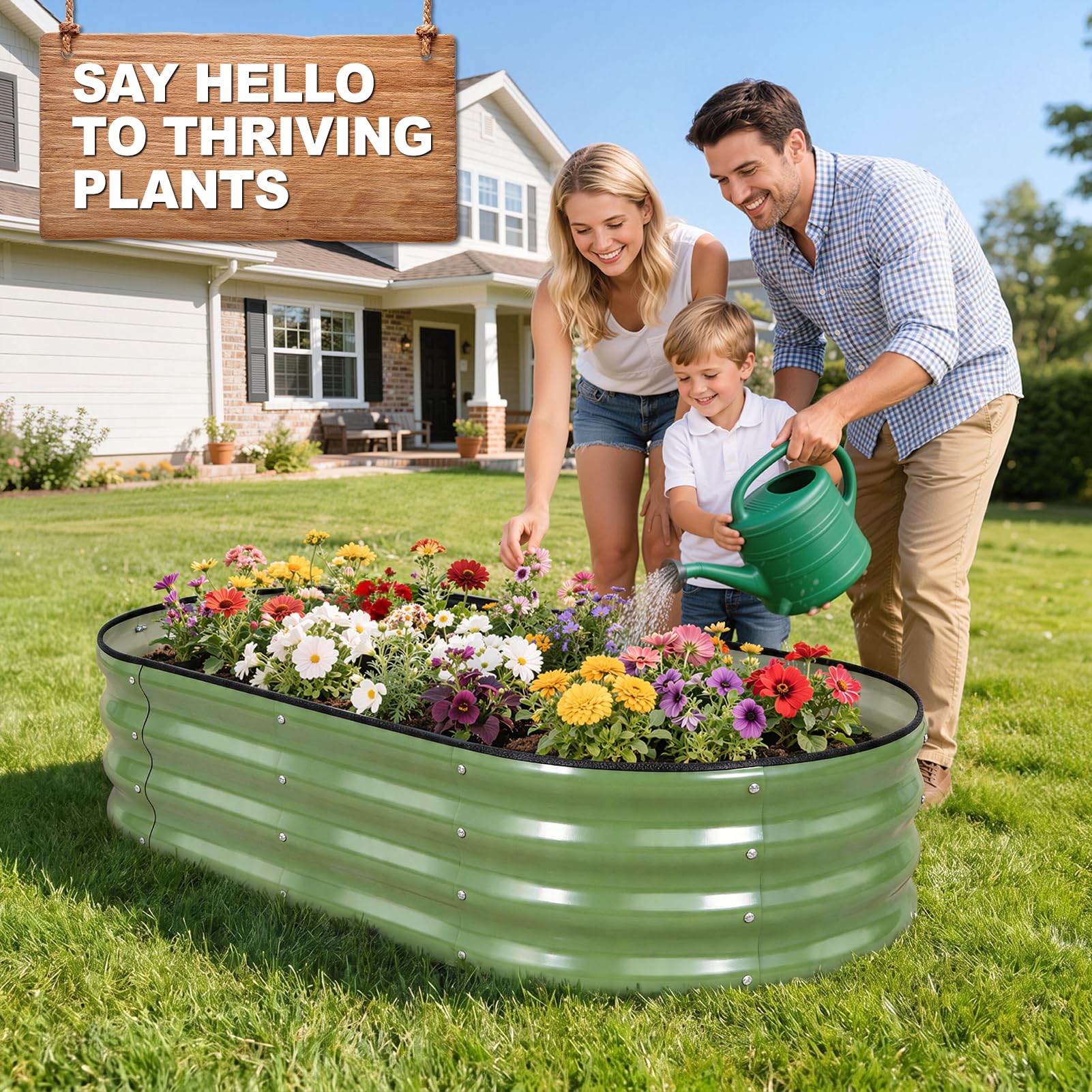 1MORE jardinera en uso con hortalizas para cultivo productivo