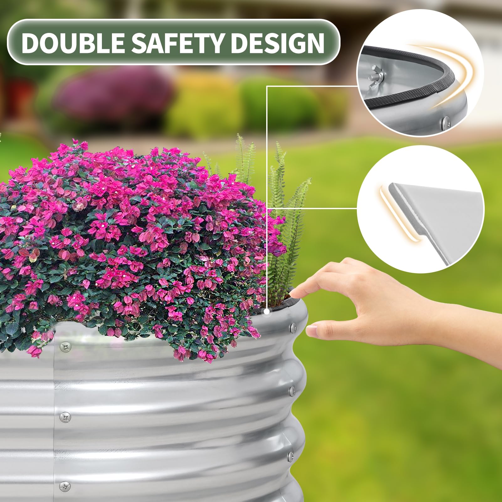 1MORE jardinera en uso con verduras creciendo, optimiza espacio de cultivo