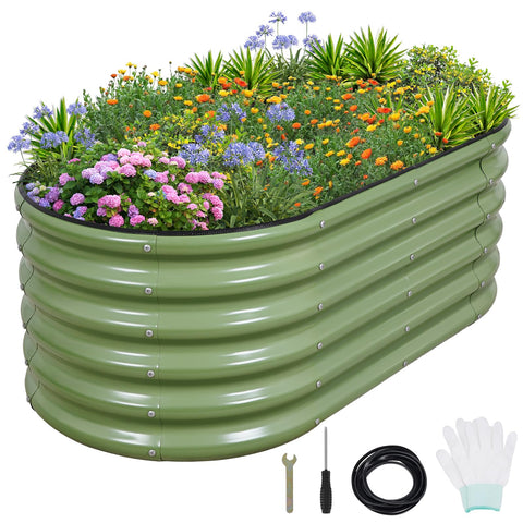 1MORE jardinera frontal verde mostrando acabado resistente