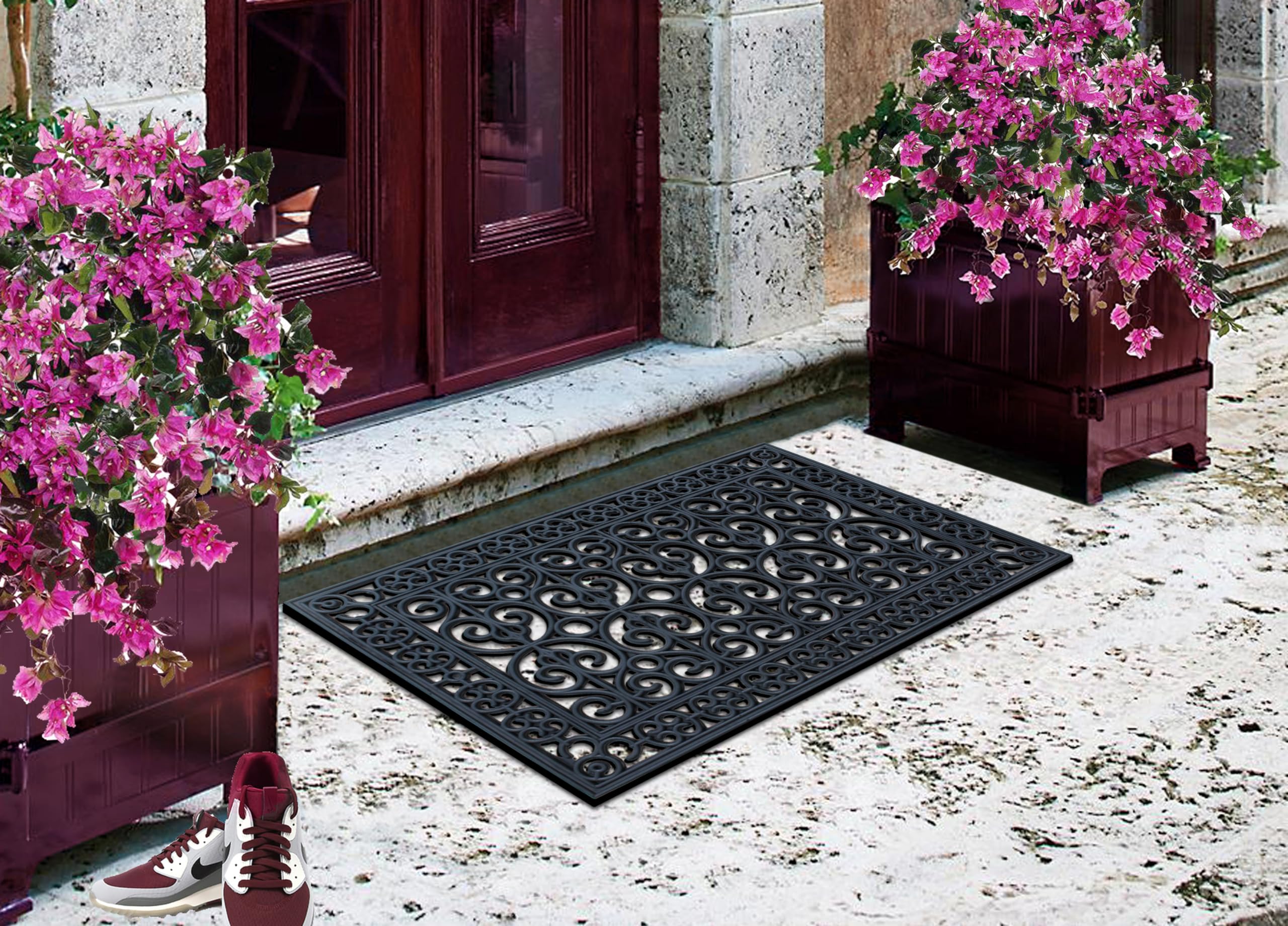 A1 HOME COLLECTIONS felpudo junto a puerta para comparar escala