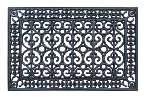 A1 HOME COLLECTIONS felpudo frontal mostrando tamaño y resistencia