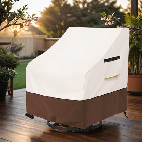 Aacabo estilo terraza beige mostrando funda integrada en ambiente