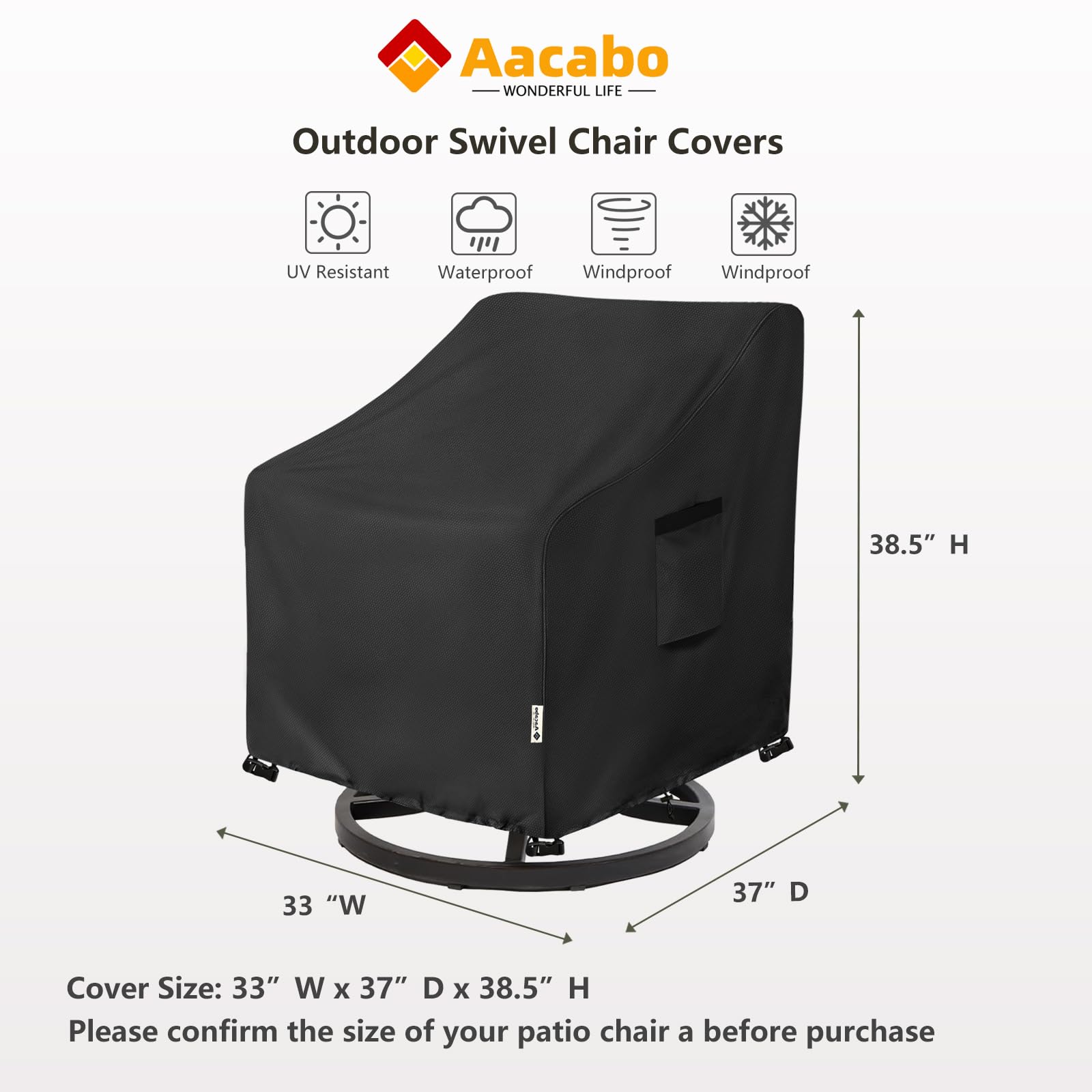Aacabo detalle tejido 600D resistente para larga durabilidad
