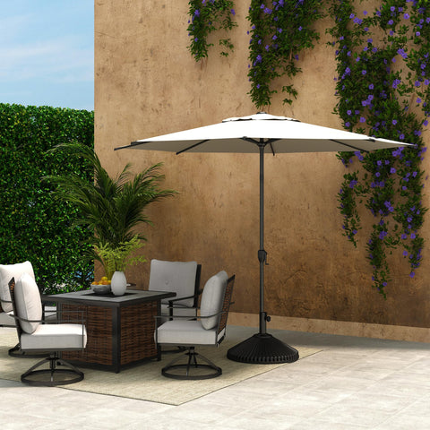 Abba Patio comparación de escala con persona mostrando tamaño real
