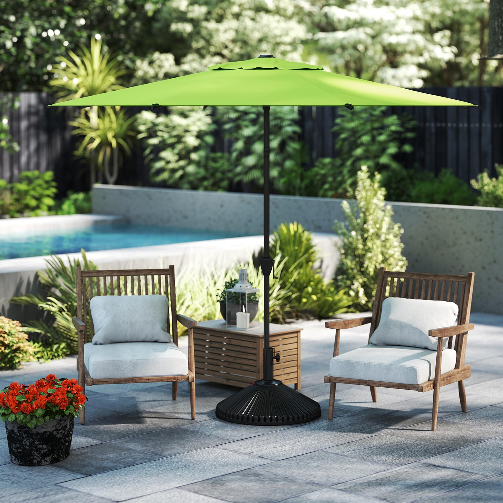 Abba Patio primer plano de la tela impermeable y protección UV resistente