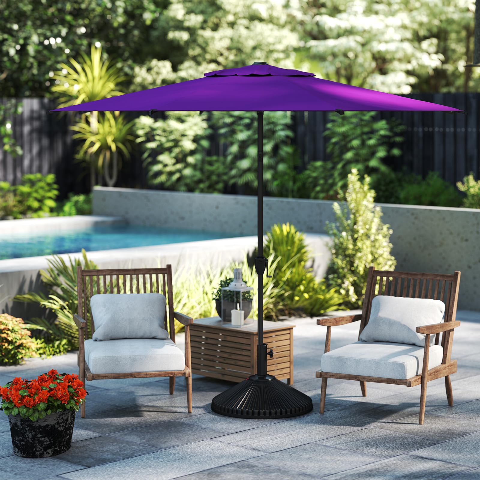 Abba Patio textura del tejido resistente y repelente al agua para más durabilidad