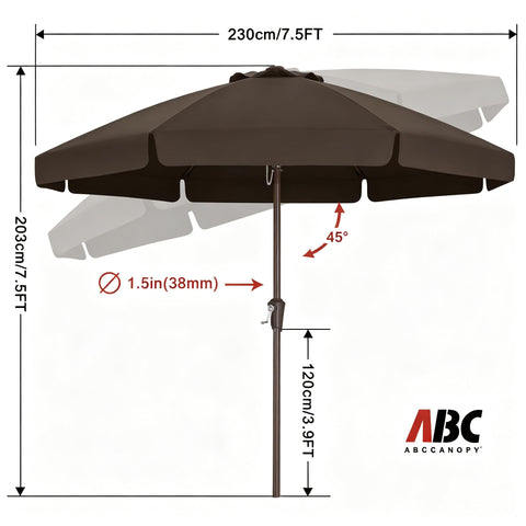 ABCCANOPY borde ondulado que aporta sombra y diseño elegante