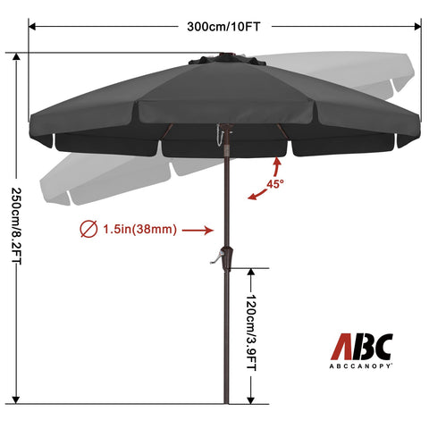 ABCCANOPY close-up de varillas de fibra de vidrio mostrando resistencia