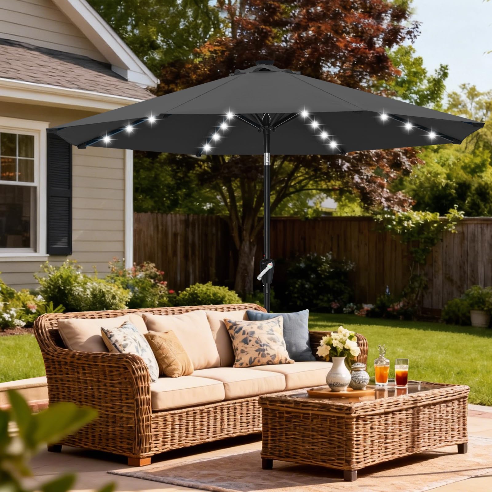 ABCCANOPY comparación de tamaño junto a mesa para ver compatibilidad