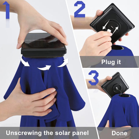 ABCCANOPY poste de 1.5 pulgadas mostrando compatibilidad con mesas