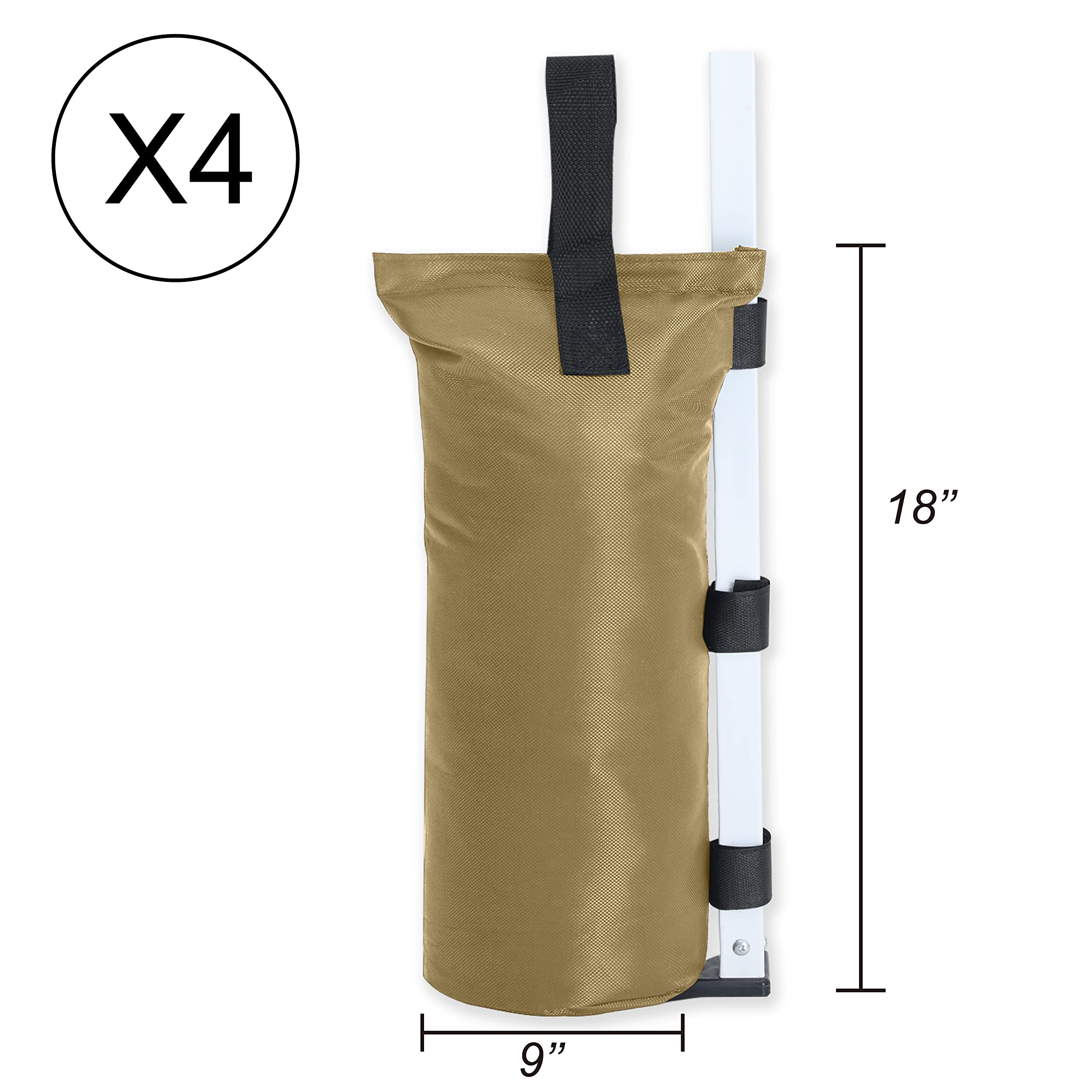ABCCANOPY primer plano de tela 600D y velcro para durabilidad y sujeción segura