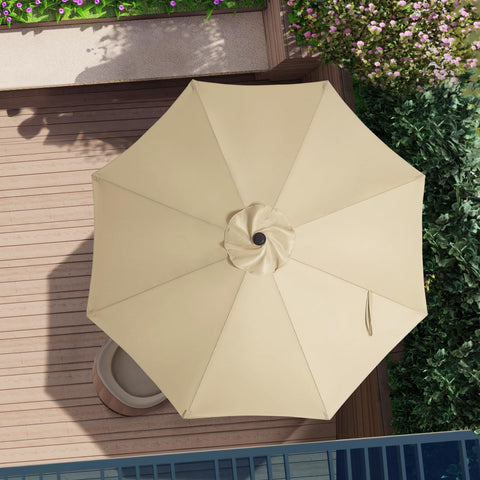 ABCCANOPY cubierta instalada en sombrilla de jardín útil y estética