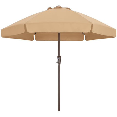 ABCCANOPY frente empaquetado mostrando diseño tan y borde ondulado, ideal para terraza