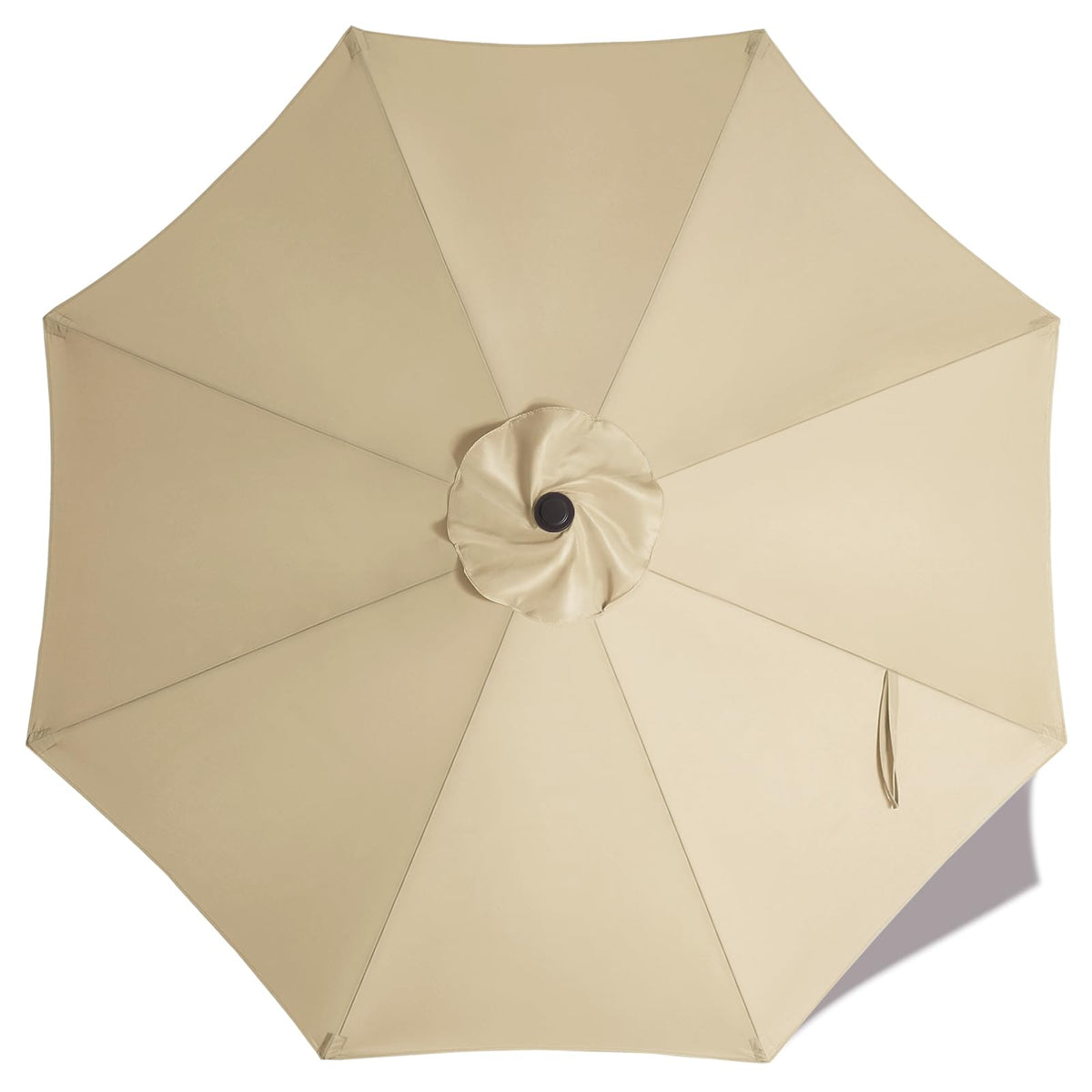 ABCCANOPY cubierta frontal beige mostrando ajuste y protección