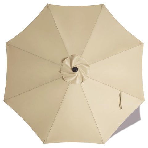 ABCCANOPY cubierta frontal beige mostrando ajuste y protección