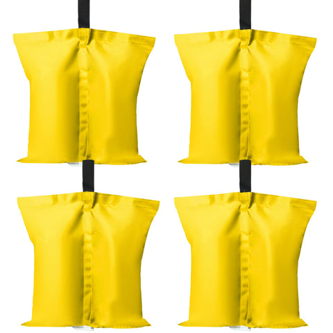 ABCCANOPY paquete frontal mostrando las cuatro bolsas y color amarillo para visibilidad