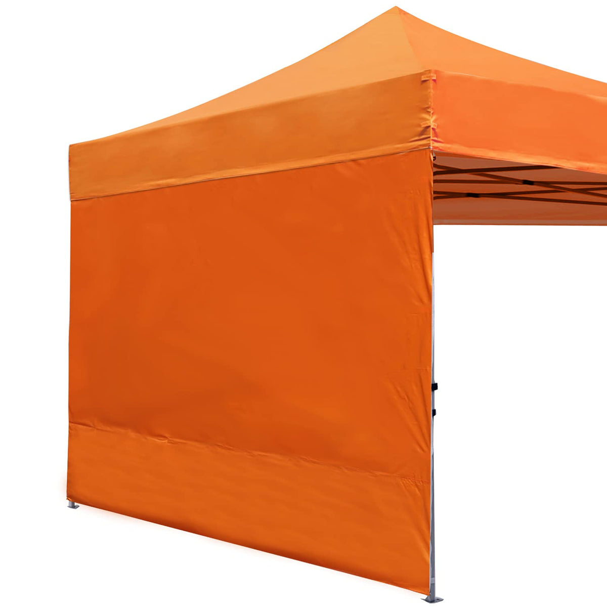 ABCCANOPY vista frontal del panel naranja mostrando diseño y color resistente