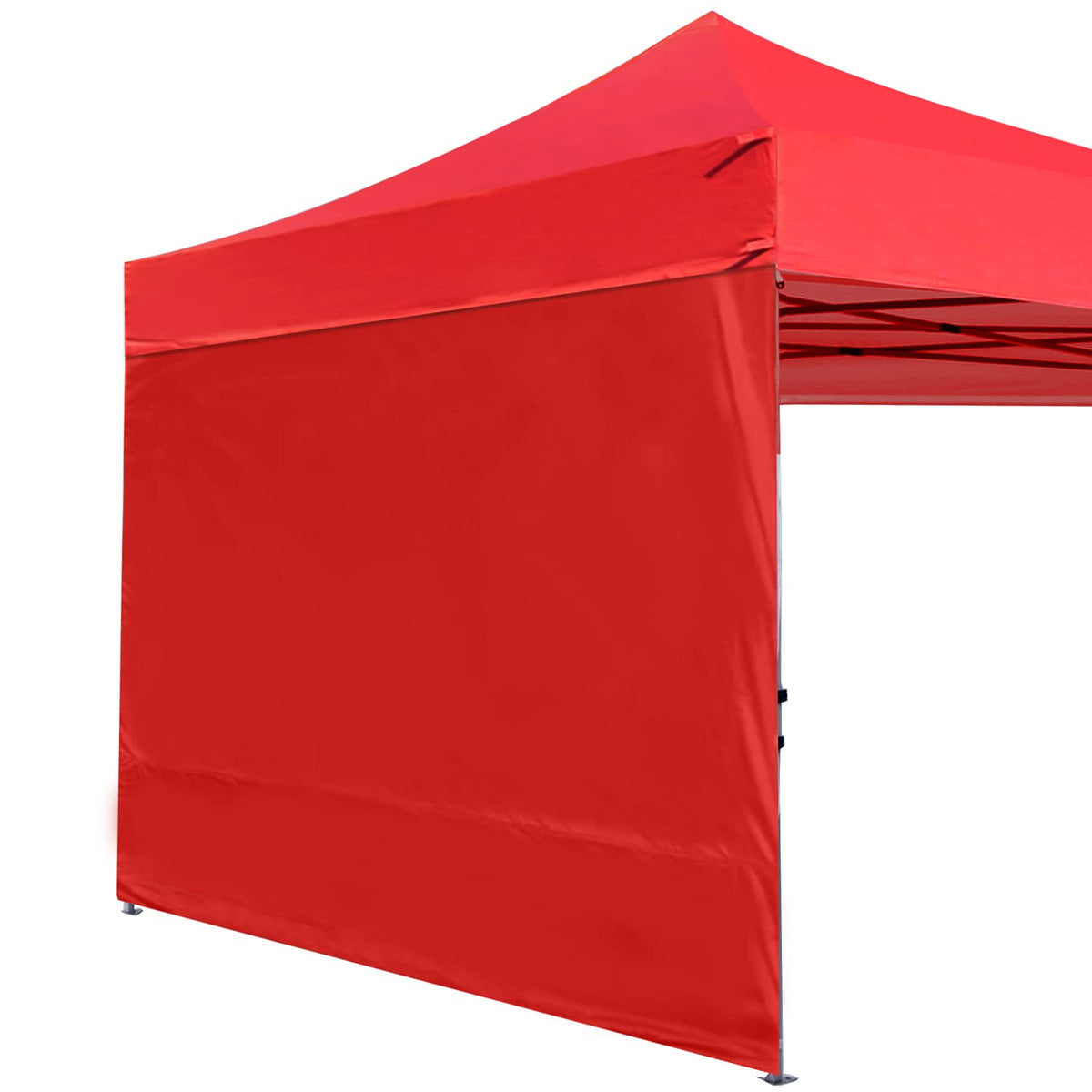 ABCCANOPY panel frontal rojo mostrando cobertura y color vivo