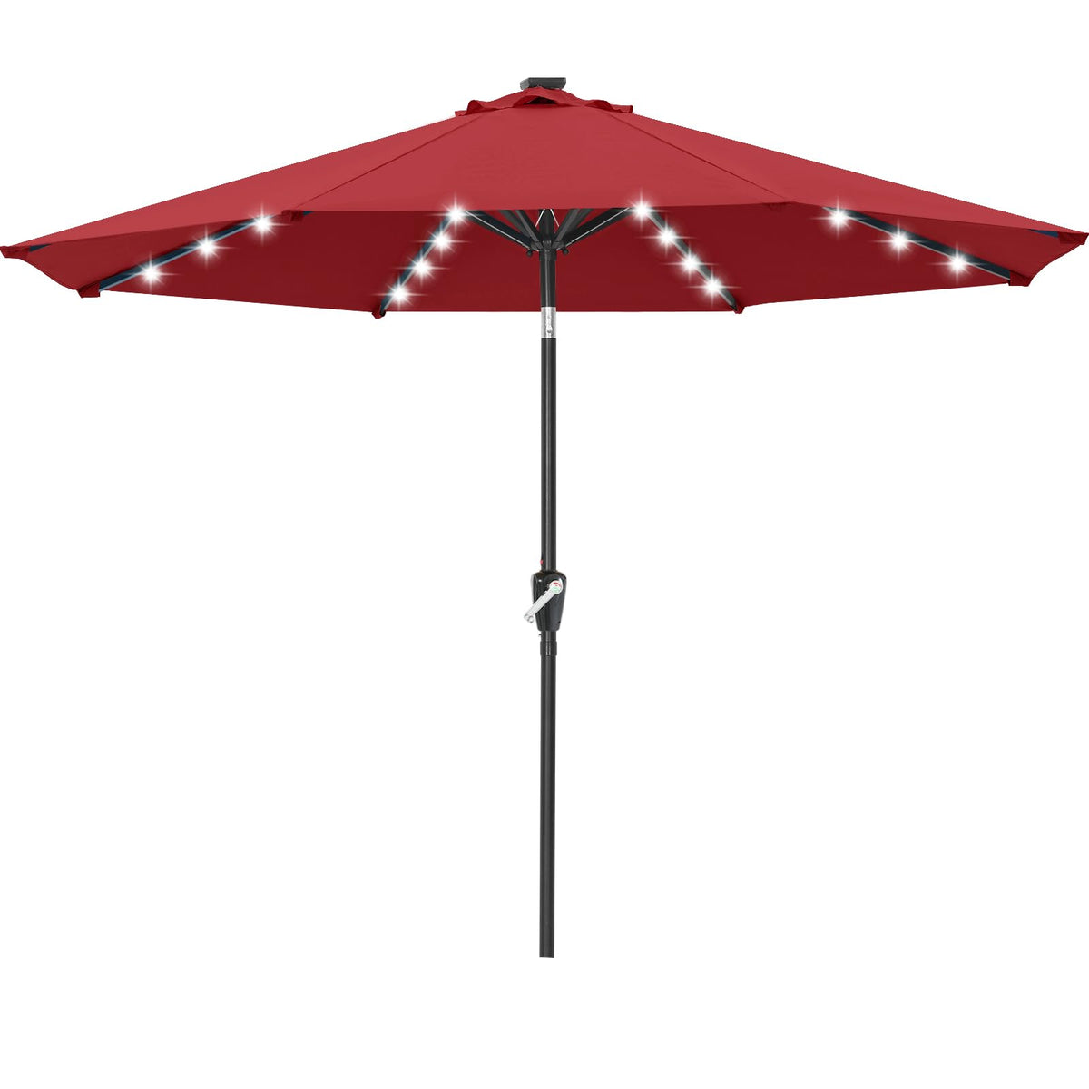 ABCCANOPY vista frontal del parasol mostrando cobertura y brillo